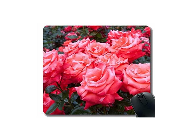 Mouse pad para jogos personalizado, rosas flores jardim ervas Much Beauty Office Mouse pad