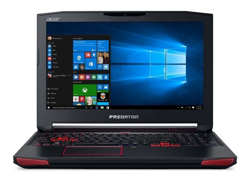 Notebook Acer Predator 15 Intel Core i7 6700HQ 16 GB de RAM 1024 GB Híbrido 128.0 GB 15.6 " Geforce GTX 980M Windows 10 Home G9-592-72TG