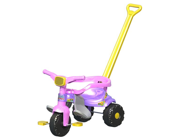 Velotrol Triciclo Infantil Menina Velocípede Rosa Magic Toys