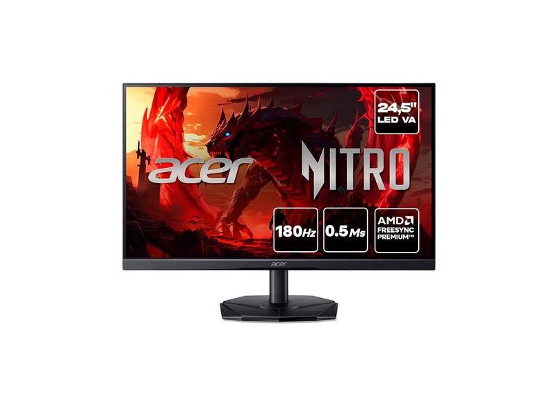 Monitor Gamer Acer Nitro 24,5 Va 180hz 0.5ms Full Hd Amd Fre KG251Q