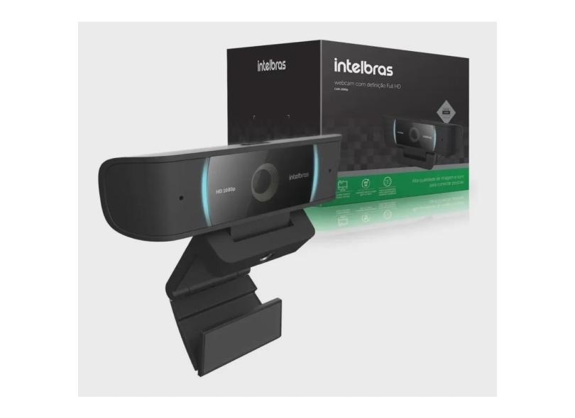 Webcam Intelbras 1080p Full Hd Vídeo Conferência Usb Computador
