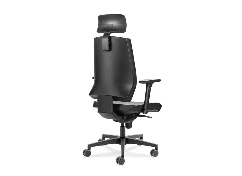 Cadeira de Escritório Office Klass Black Leather Flexform