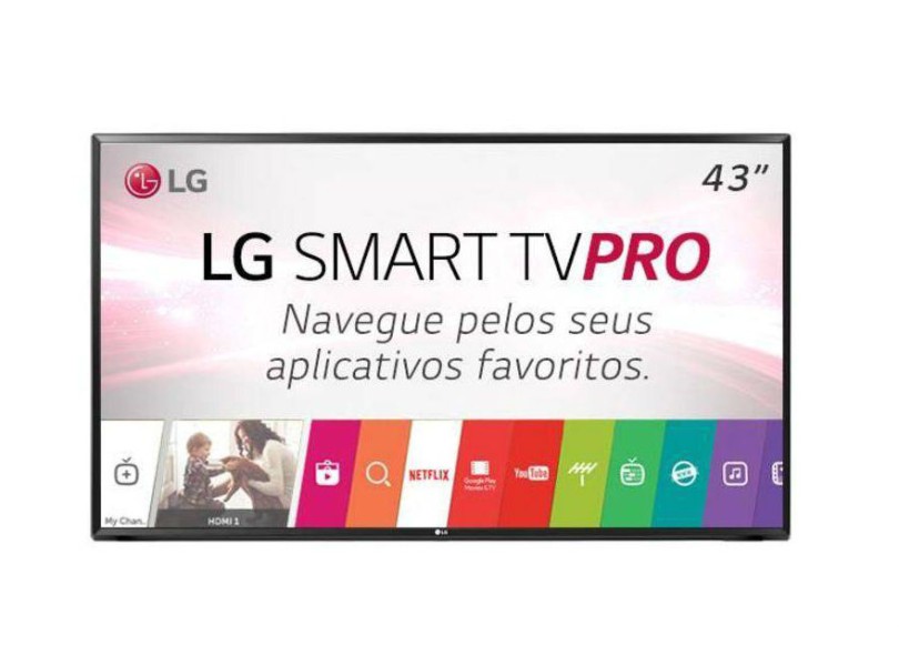 Smart TV TV LED 43 " LG Full 43LJ551C 2 HDMI