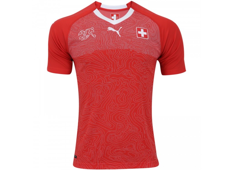 Camisa Torcedor Suíça I 2018/19 sem Número Puma