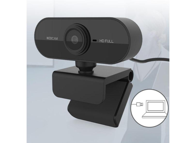 Webcam 1080P HD Câmera de Computador CAM01 - Preto