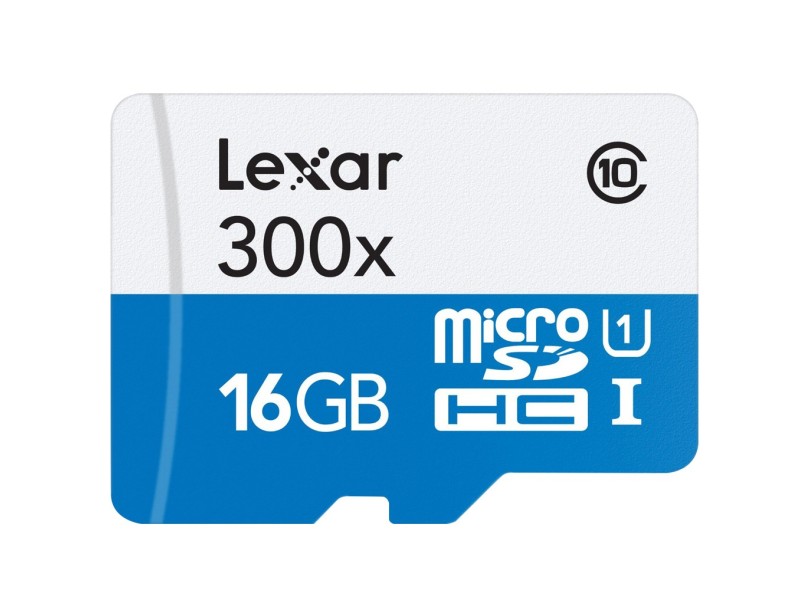 Cartão de Memória Micro SDHC com Adaptador Lexar 16 GB LSDMI16GBB1NL300A