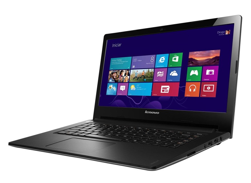 Notebok Lenovo IdeaPad Intel Core i3 2375M 2ª Geração 4 GB 500 GB LED 14" Windows 8 S400