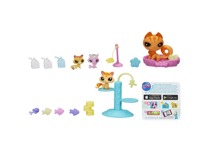 Boneca Littlest Pet Shop Movimentos Mágico Kittens Hasbro