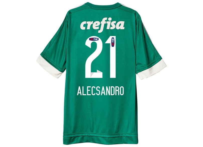 Camisa Torcedor Palmeiras I 2015 com Número Adidas