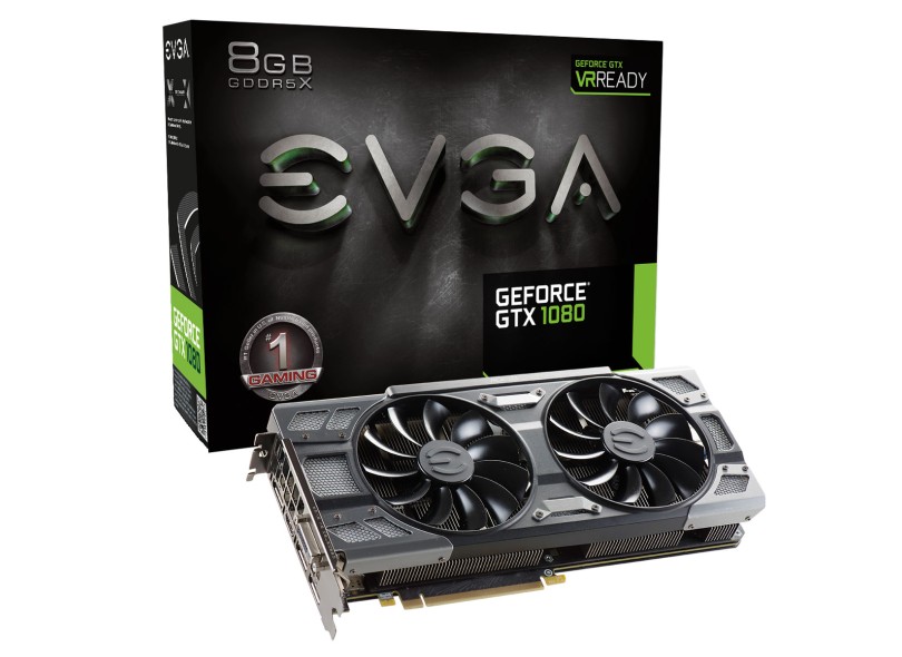 Placa de Video NVIDIA GeForce GTX 1080 8 GB GDDR5X 256 Bits EVGA 08G-P4-6284-KR