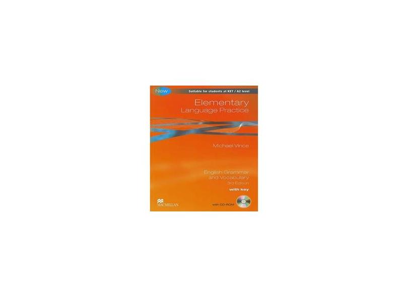Elementary Language Practice - With Key + CD-ROM - 3ª Ed. - Vince, Michael - 9780230726963