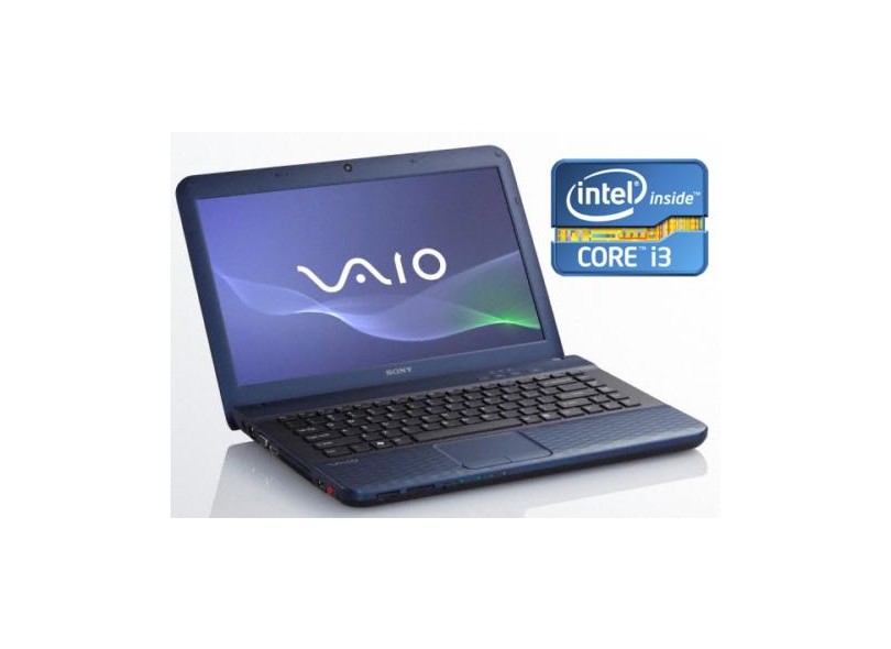 Notebook Sony VPC-EG13EB Vaio 4GB 500GB Intel Core i3 2310M 2.1GHz Windows 7 Home Basic