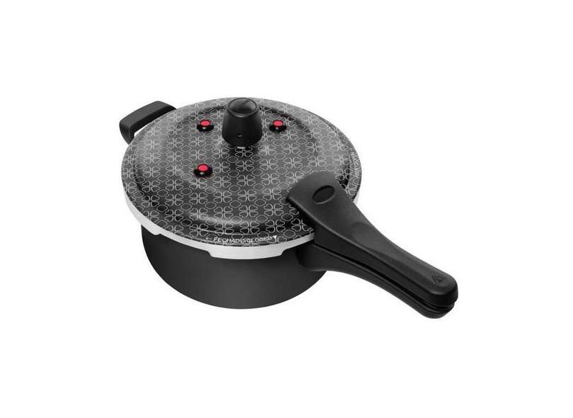 Panela De Pressão Antiaderente Fecho Externo 3 Litros Preto Patolux