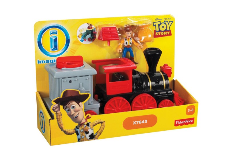 Boneco Imaginext Toy Story Woody Trem Velho Oeste - Mattel