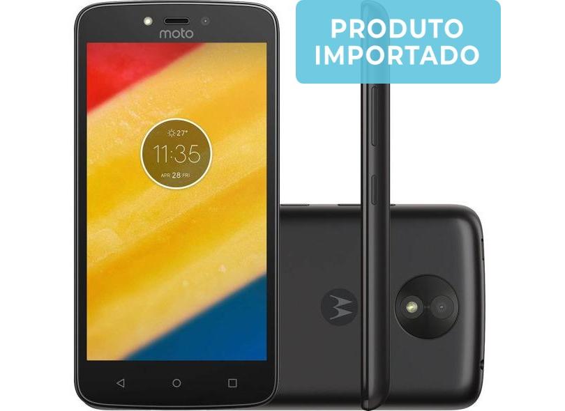 Smartphone Motorola Moto C C Plus XT1723 Importado 2GB RAM 16GB MediaTek MT6737 8,0 MP 2 Chips Android 7.0 (Nougat) 3G 4G Wi-Fi
