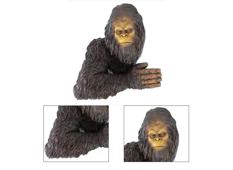 Bigfoot Gorilla Envergonhado Macaco Árvore Estátua Ferocious Ape