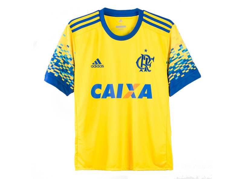 Camisa Torcedor Infantil Flamengo III 2017/18 Sem Número Adidas