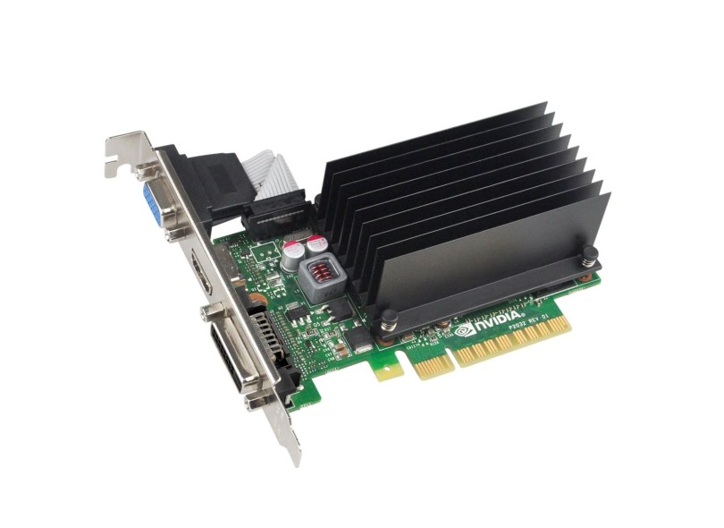 Placa de Video NVIDIA GeForce T 730 2 GB DDR3 64 Bits EVGA 02G-P3-1733-KR