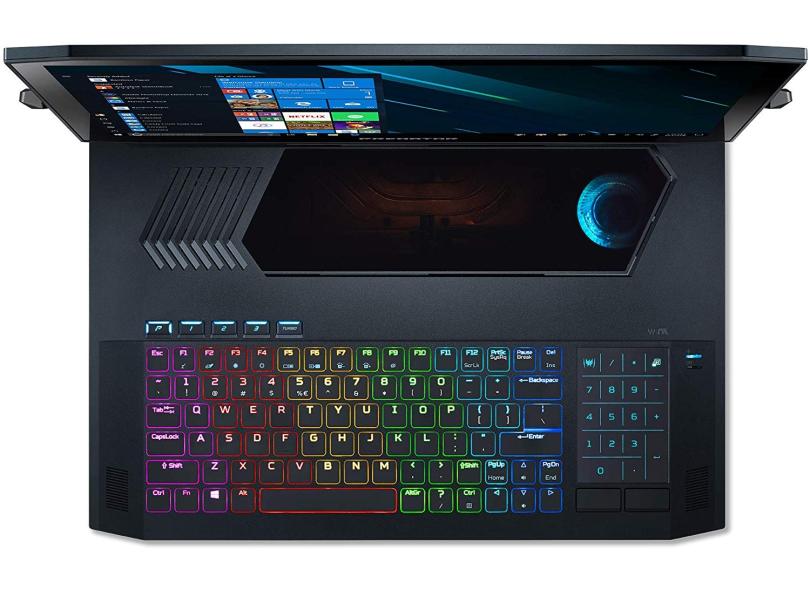 Notebook Gamer Acer Predator Helios 900 Intel Core i9 9980HK 9ª Geração 32 GB de RAM 1024.0 GB 17.3 " 4K GeForce RTX 2080 Windows 10 PT917-71-92VU