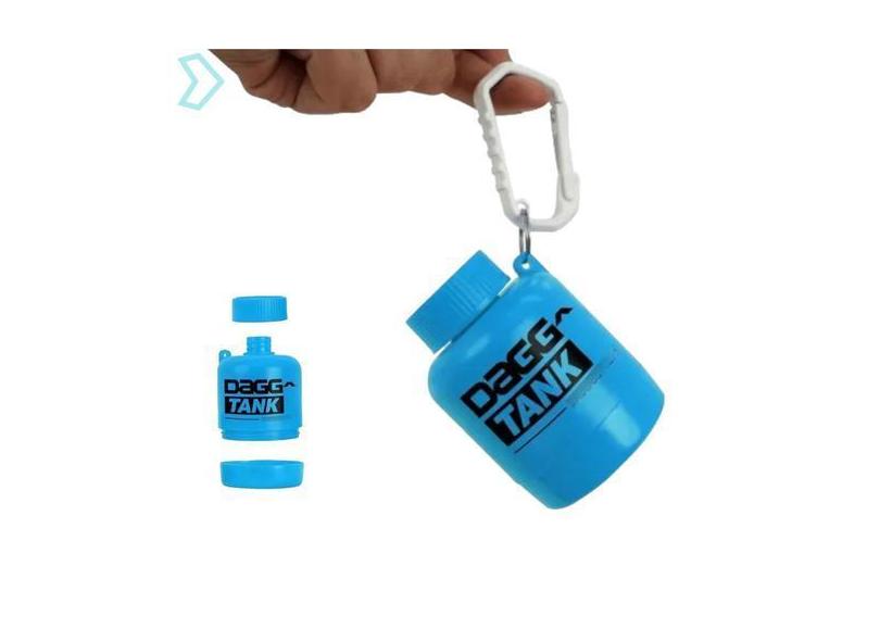 Porta Suplemento Dagg Tank Chaveiro Whey Protein Comprimidos Reservató
