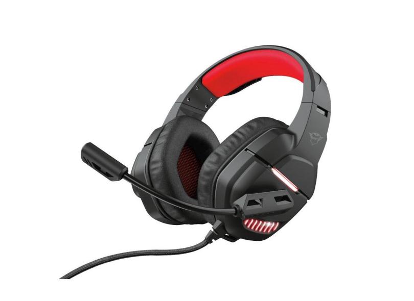 Headset Gamer Trust LED 50mm gxt 448 Nixxo pc e Laptop em Promoção é no ...