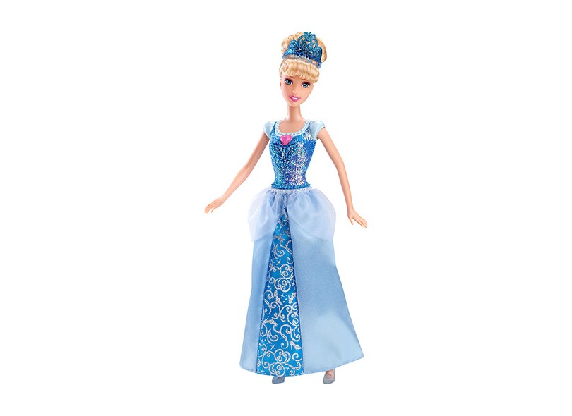 Boneca Princesas Disney Cinderela Brilho Mágico Mattel