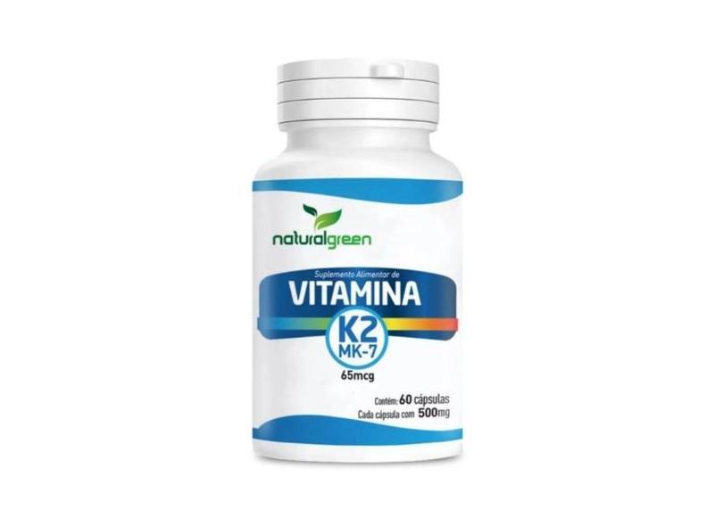 Vitamina K2 Mk7 60 Cáps - 500Mg - Original Natural Green - Naturalgree