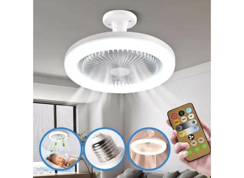 Ventilador De Teto Bivolt Com Luz Led