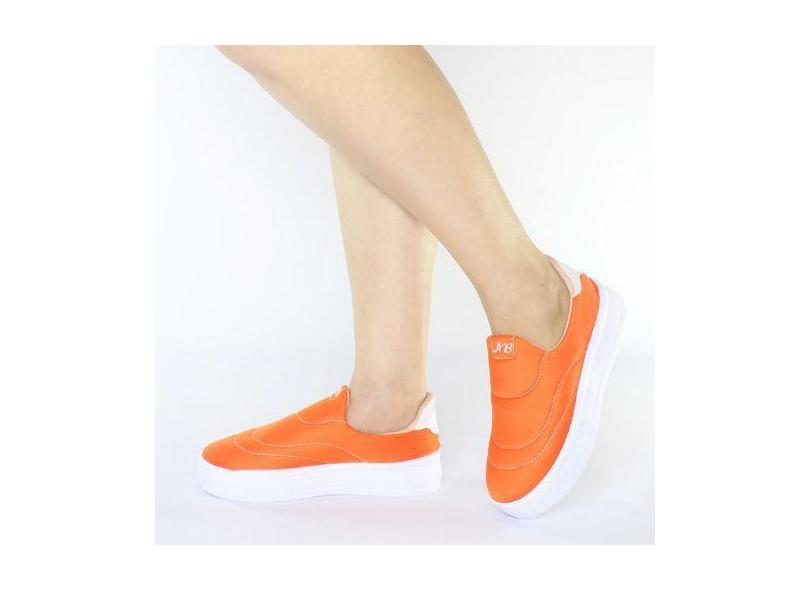 Tênis Feminino Calce Fácil Flexível Ortopédico Para Caminhada Slip On