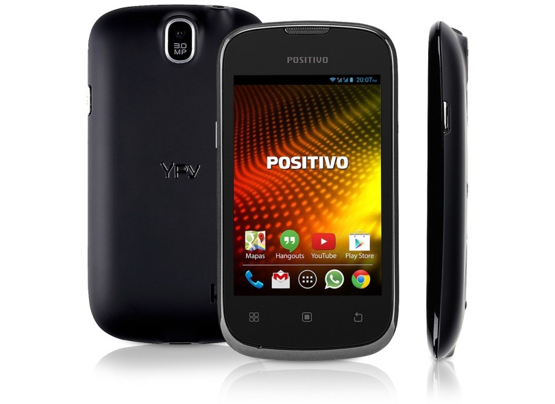 Smartphone Positivo Ypy S350 Câmera 3,0 MP 2 Chips Android 2.3 (Gingerbread) Wi-Fi 3G