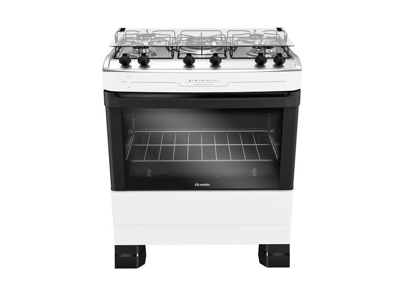 Fogão Mueller 5 bocas Branco com Tripla Chama Bivolt MFI5BF