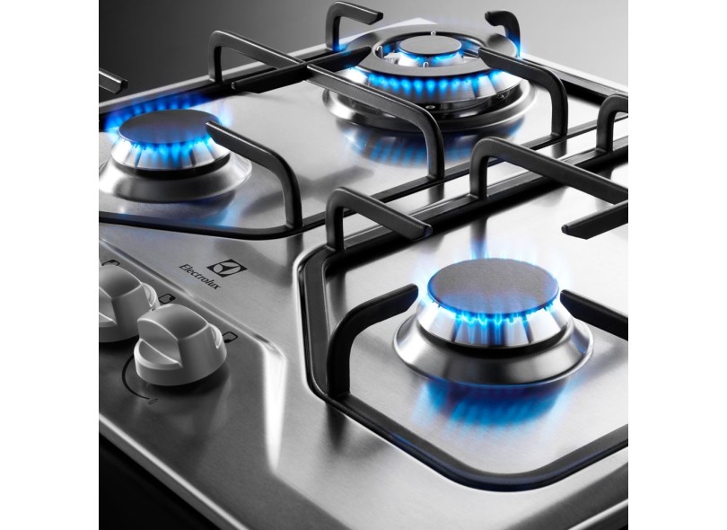 Cooktop Electrolux GT60X 4 Bocas Acabamento Inox Acendimento