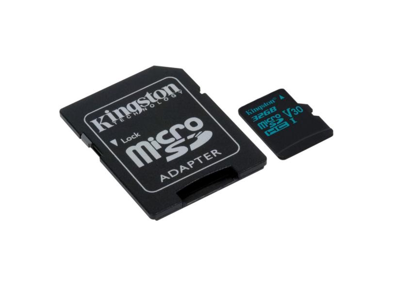 Cartão de Memória Micro SDHC com Adaptador Kingston Canvas Go 32 GB SDCG2/32GB