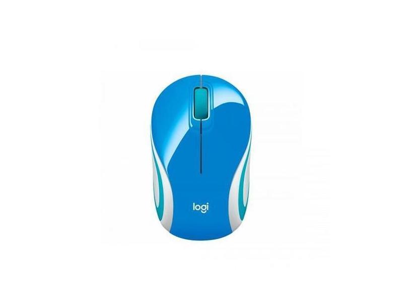 Mouse Logitech M187 Wireless Teal/Azul/Branco