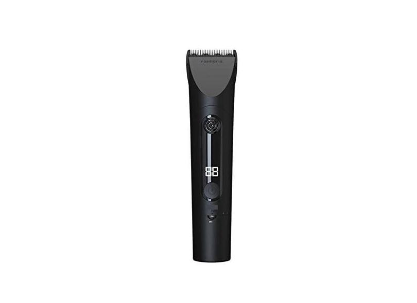 Aparador de cabelo 1 máquina de cortar cabelo profissional masculina USB-C recarregável liga de titânio lâmina cerâmica máquina de cortar cabelo masculino cuidados e estilo