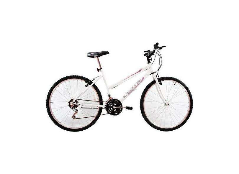 Bicicleta Feminina Aro 26 18 Marchas Dalia Branca - Dalannio Bike