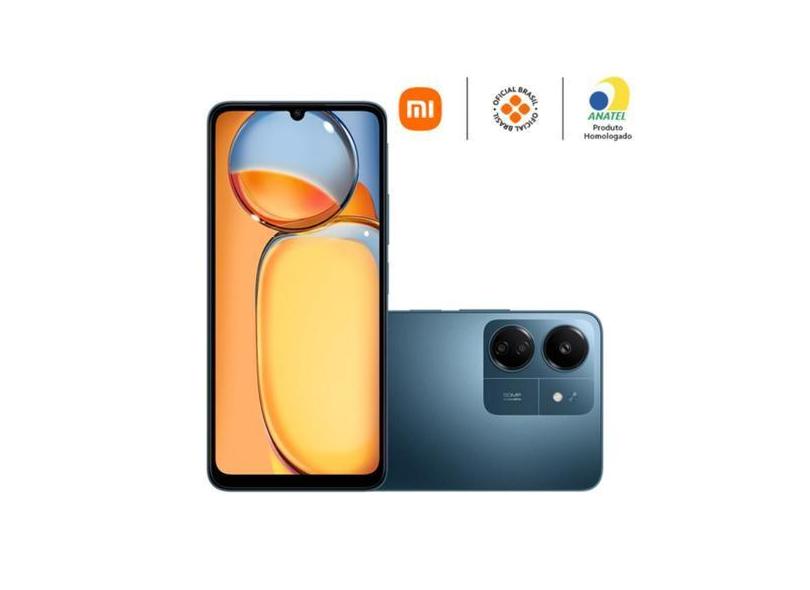 Smartphone Xiaomi Redmi 13C 6,74" 128Gb Azul Câmera Tripla 50Mp E Ia