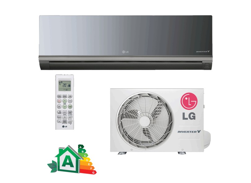 Ar Condicionado Split Hi Wall LG Libero Art Cool 9.000BTUs Inverter Controle Remoto Frio AS-Q092BRG2