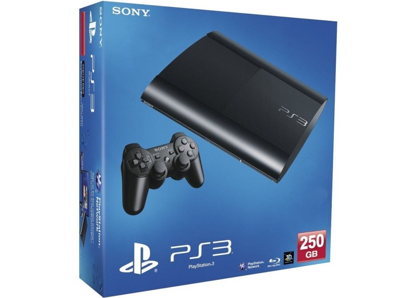 Console PlayStation 3 Super Slim 250GB Branco - Sony - Loja Sport