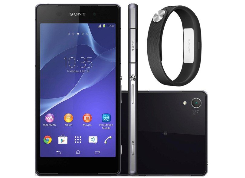 Smartphone Sony Xperia Z2 D6543 Câmera 20,7 MP 16GB Android 4.4 (Kit Kat) Wi-Fi 3G 4G