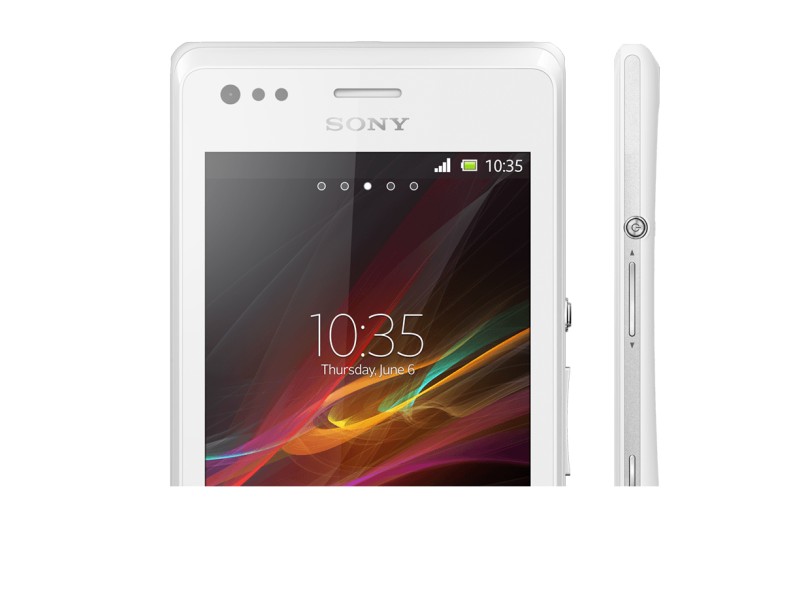 Smartphone Sony Xperia M C1904 Câmera 5.0 Megapixels Desbloqueado 4 GB Android 4.1 (Jelly Bean) 3G Wi-Fi