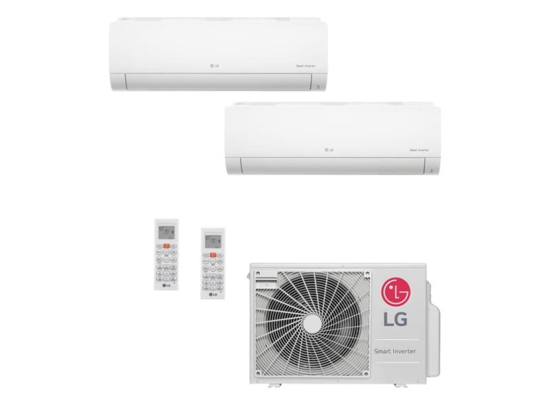 Ar Condicionado Multi Split Inverter LG Hi Wall 2x12000 BTU/h Quente e Frio com WiFi integrado A3UW21GFAC.AWGZBR1 – 220 Volts