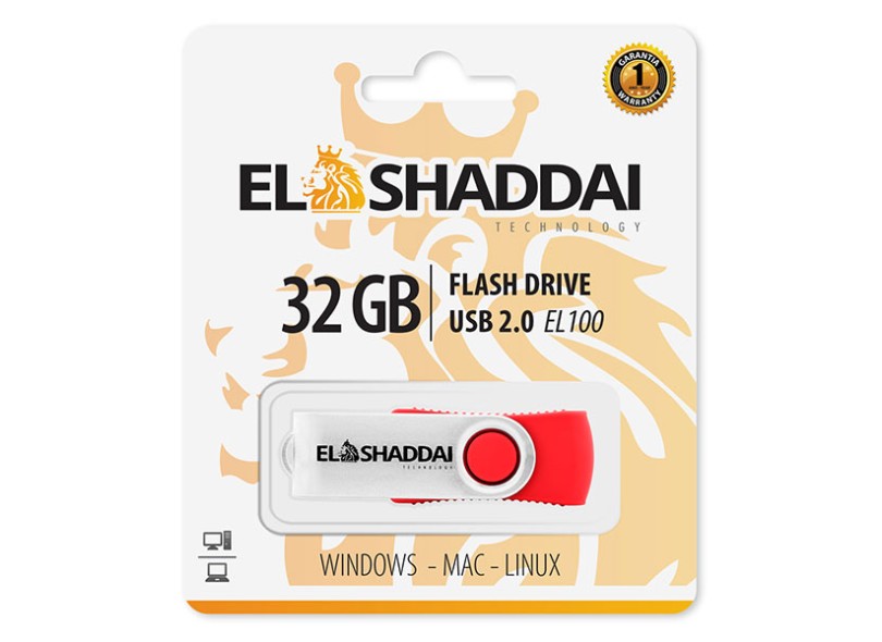 Pen Drive El Shaddai 32GB USB 2.0 EL 100