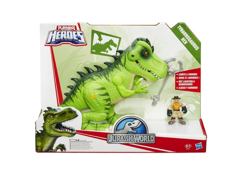 Boneco Jurassic World Playskool Heroes Tyrannosaurus Rex B0537 - Hasbro