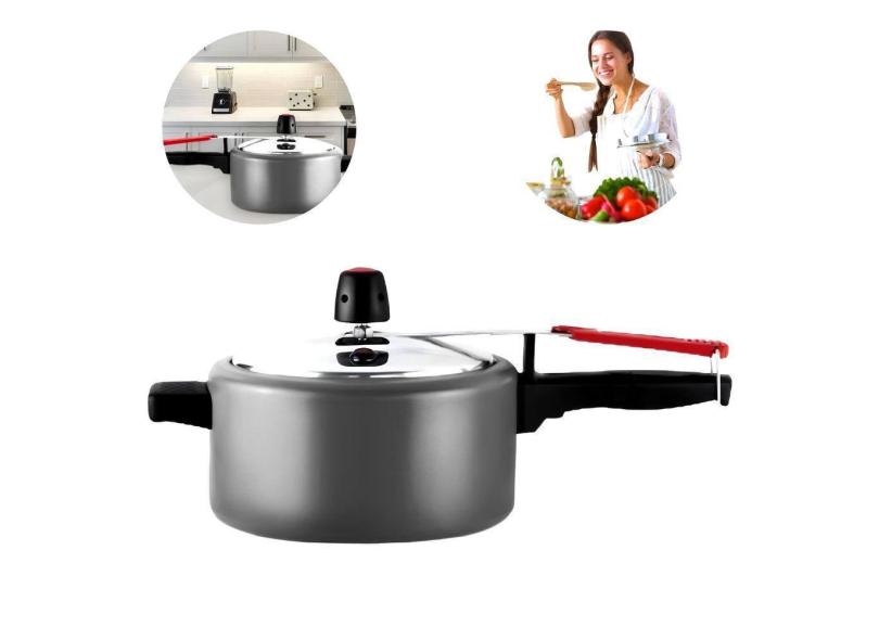 Panela de Pressão Antiaderente 3,0 Litros Fechamento Interno Segura Dupla Válvula Cozinha Casa Não Gruda Fogão Top Chef