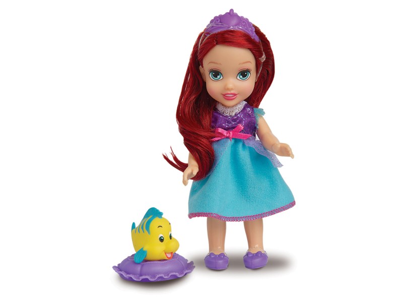 Boneca Princesas Disney Minha Pequena Princesa com PET Ariel Mimo