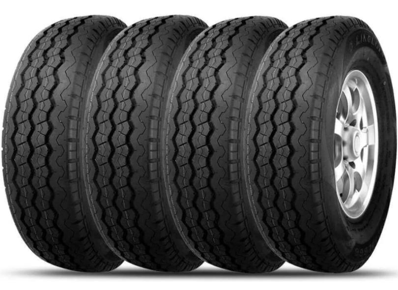 Kit 4 Pneus para Carro Linglong Tyre Radial 666 Aro 14 205/75 109/107R