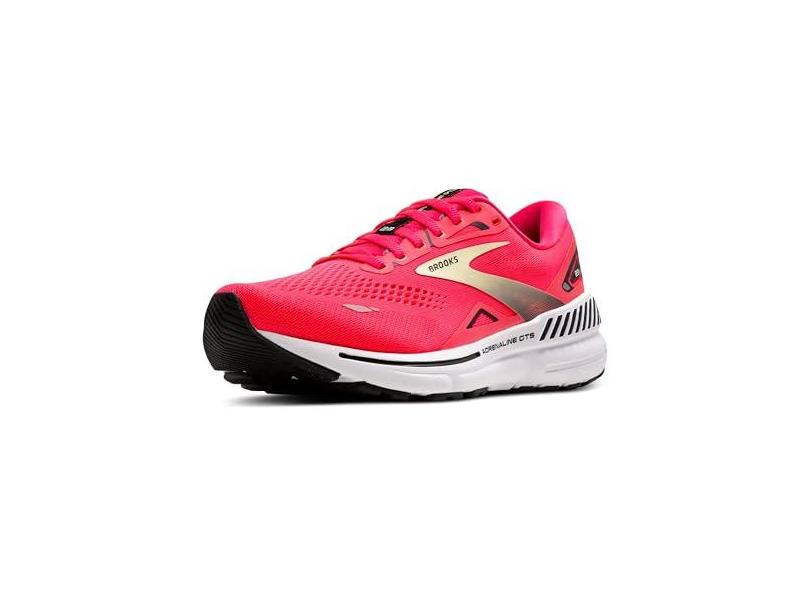 Brooks Tênis de corrida feminino Adrenaline GTS 23, Diva rosa/amarelo/preto, 35