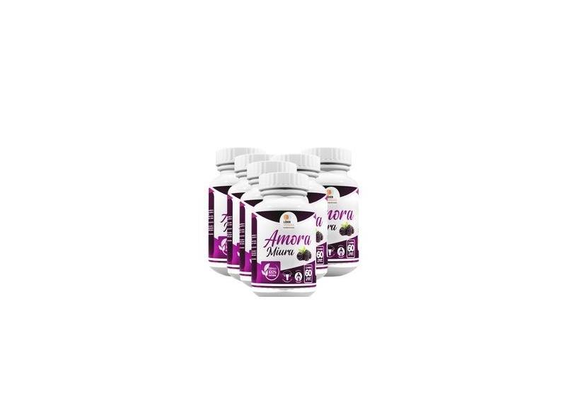 Amora miúra Caps - 500mg - controle a menopausa - kit com 6