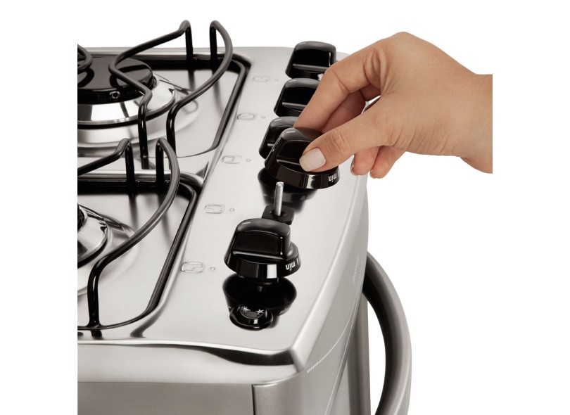Fogão de Piso Electrolux Silver 4 Bocas Acendimento Automático 50SS